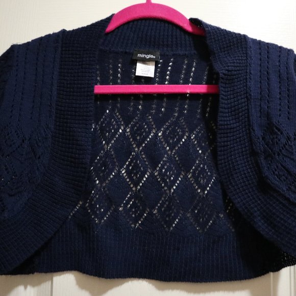 Navy shawl - Picture 1 of 2